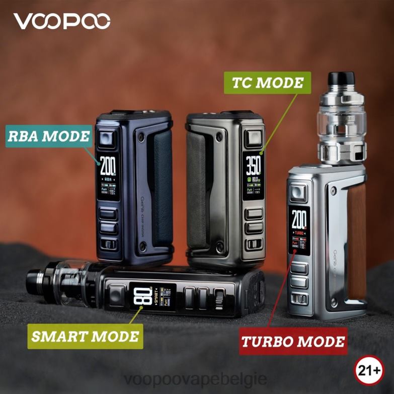 VOOPOO ARGUS GT II tankkit grafiet 4N28V1 VOOPOO Vape België