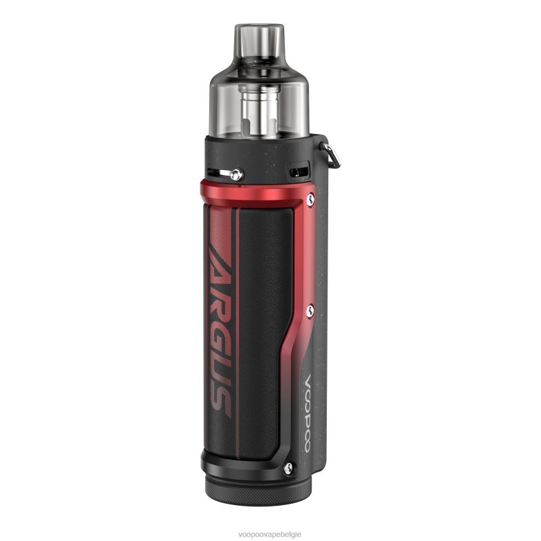 VOOPOO ARGUS PRO pod-mod-kit litchi leer rood 4N28V23 VOOPOO Vape Brussel