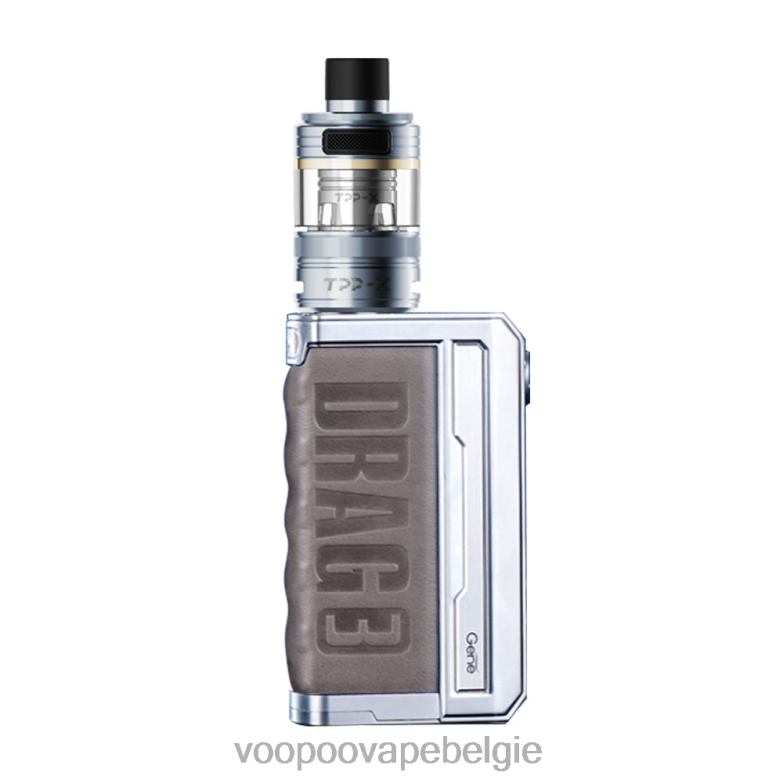 VOOPOO DRAG 3 TPP X box mod-kit zilverschat kalk 4N28V272 VOOPOO Belgie