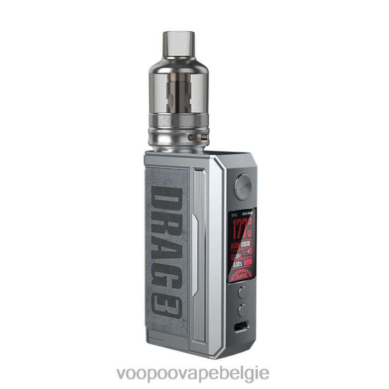 VOOPOO DRAG 3 box mod-kit rokerig grijs 4N28V155 VOOPOO Vape Tank België