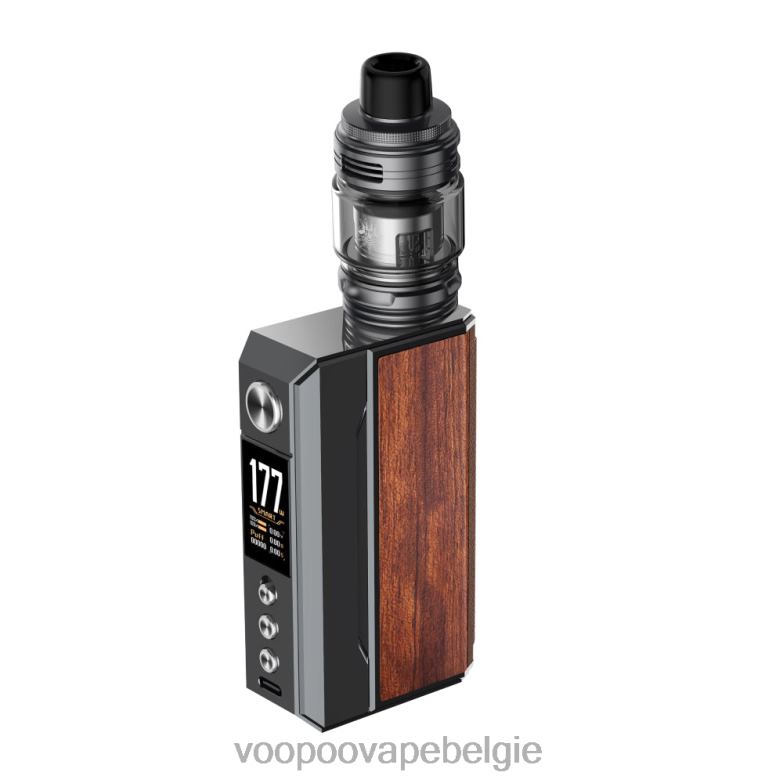 VOOPOO DRAG 4 uitrusting geweermetaal + palissanderhout 4N28V164 VOOPOO Vape Kopen