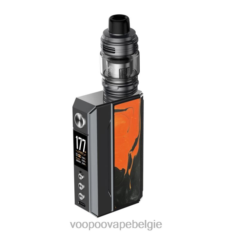 VOOPOO DRAG 4 uitrusting gun metal+tropisch oranje 4N28V165 VOOPOO Vape Tank België