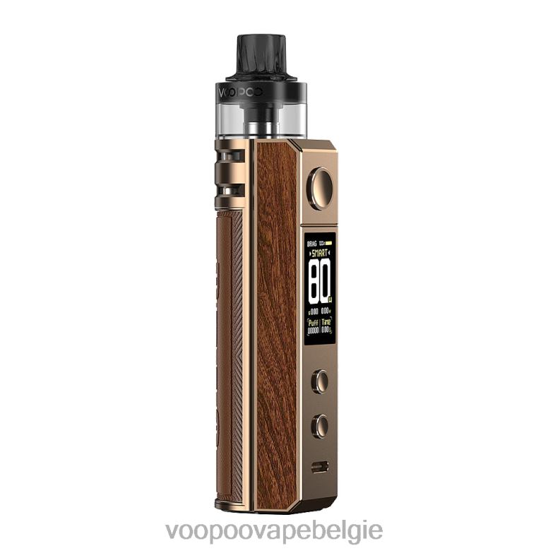 VOOPOO DRAG H80S pod-kit gouden rozenhout 4N28V245 VOOPOO Vape Tank België