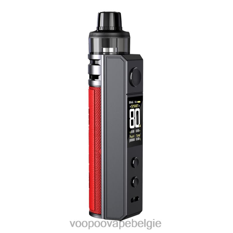 VOOPOO DRAG H80S pod-kit rood 4N28V241 VOOPOO Vape België