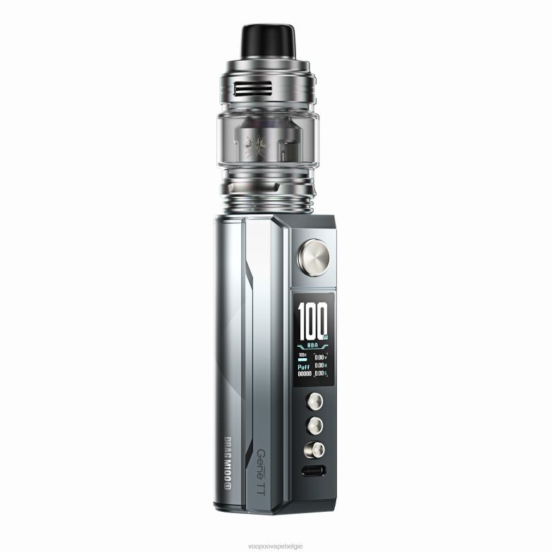 VOOPOO DRAG M100S mod-apparaat zilver zwart 4N28V158 VOOPOO Pnp Coils België