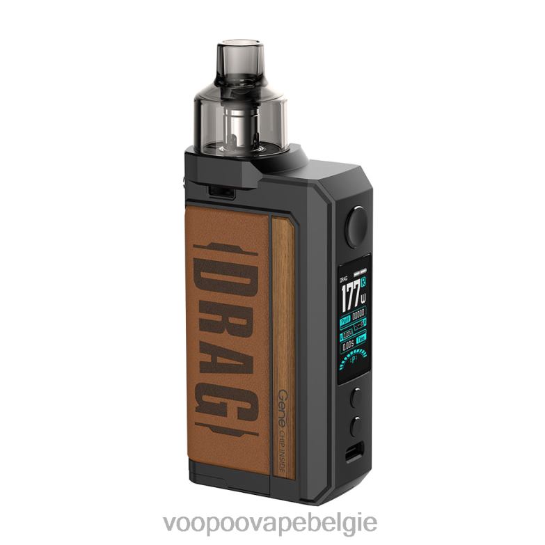 VOOPOO DRAG MAX mod-apparaat vintage bruin 4N28V334 VOOPOO Vape Kopen