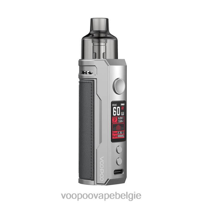 VOOPOO DRAG S pod-mod-kit zilver en donkergrijs 4N28V204 VOOPOO Vape Kopen