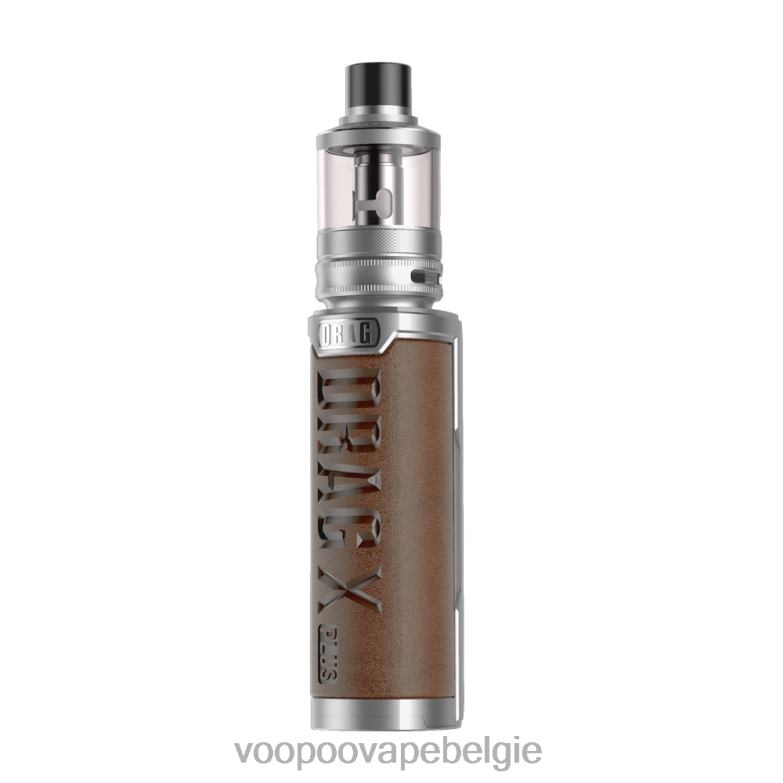 VOOPOO DRAG X PLUS Professionele Editie zilver+retrobruin 4N28V281 VOOPOO Vape België