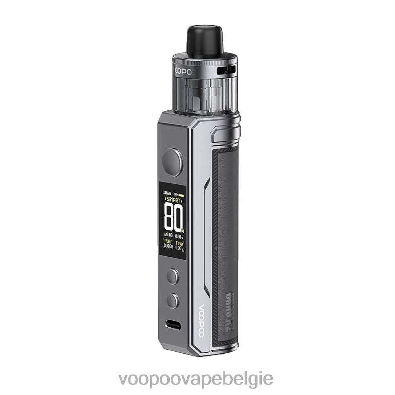 VOOPOO DRAG X2 pod-mod grijs metaal 4N28V233 VOOPOO Vape Brussel