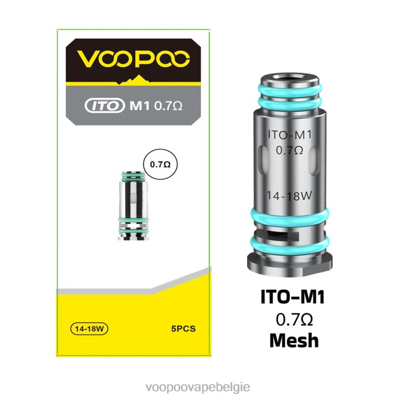 VOOPOO ITO spoelen (5 stuks) ito-m1 4N28V612 VOOPOO Belgie