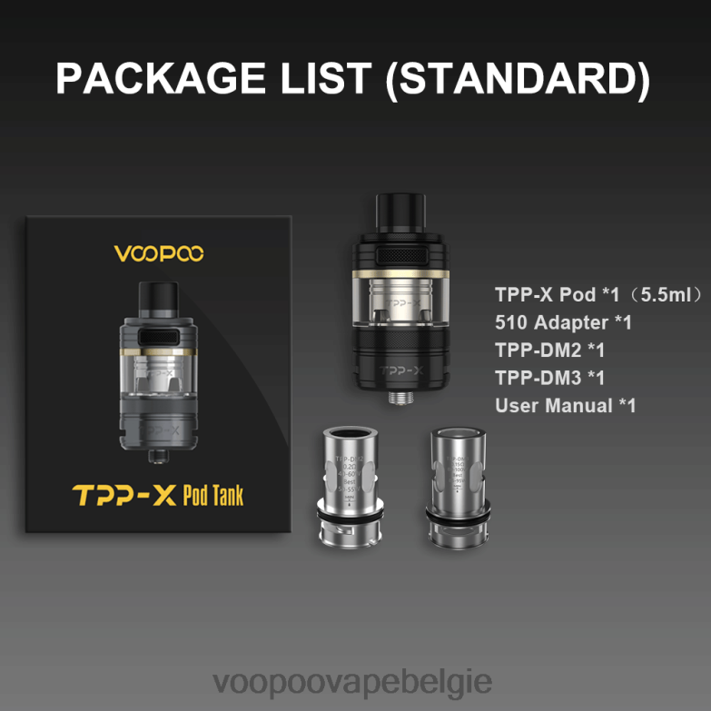VOOPOO TPP X pod-tank regenboog 4N28V514 VOOPOO Vape Kopen