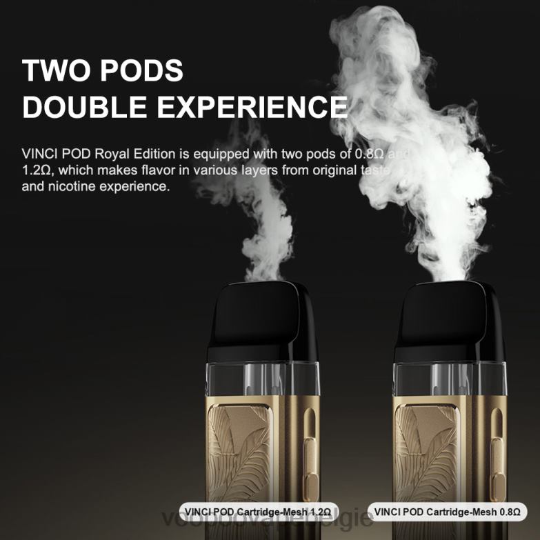 VOOPOO VINCI POD koninklijke editie gouden blad 4N28V343 VOOPOO Vape Brussel