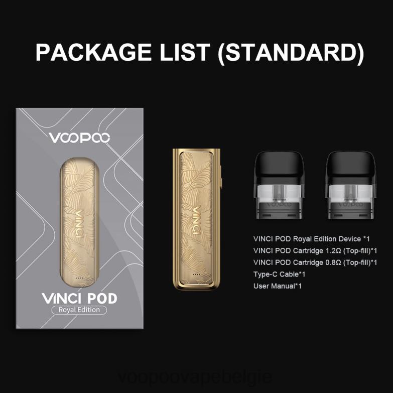 VOOPOO VINCI POD koninklijke editie gouden blad 4N28V343 VOOPOO Vape Brussel