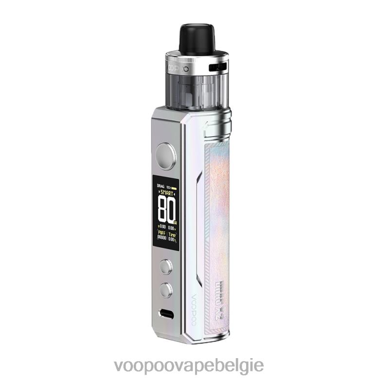 VOOPOO DRAG X2 pod-mod kleurrijk zilver 4N28V153 VOOPOO Vape Brussel