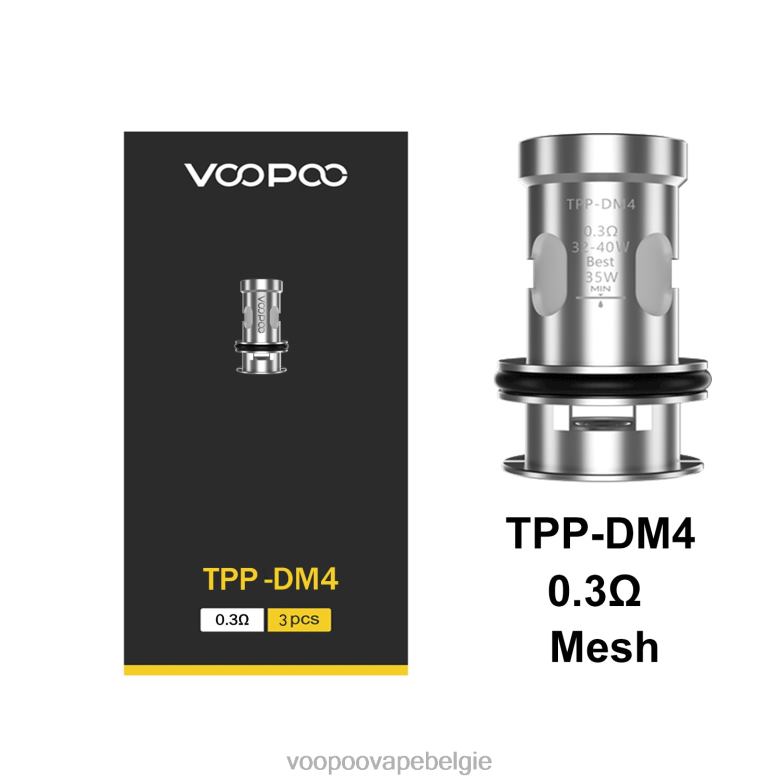 VOOPOO TPP spoelen (3 stuks) tpp-dm4 4N28V611 VOOPOO Vape België